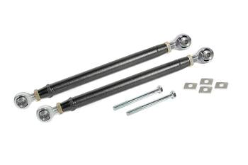 BMR 16-17 6th Gen Camaro Rear Double Adj. Rod Ends Toe Rods - Black Hammertone