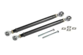 BMR 16-17 6th Gen Camaro Rear Double Adj. Rod Ends Toe Rods - Black Hammertone