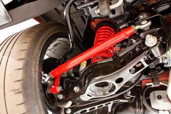 BMR 16-17 6th Gen Camaro Rear Double Adj. Rod Ends Toe Rods - Red - 0