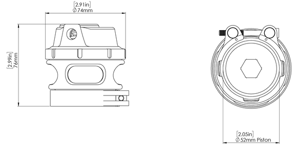 Turbosmart Gen V Race Port BOV - Black