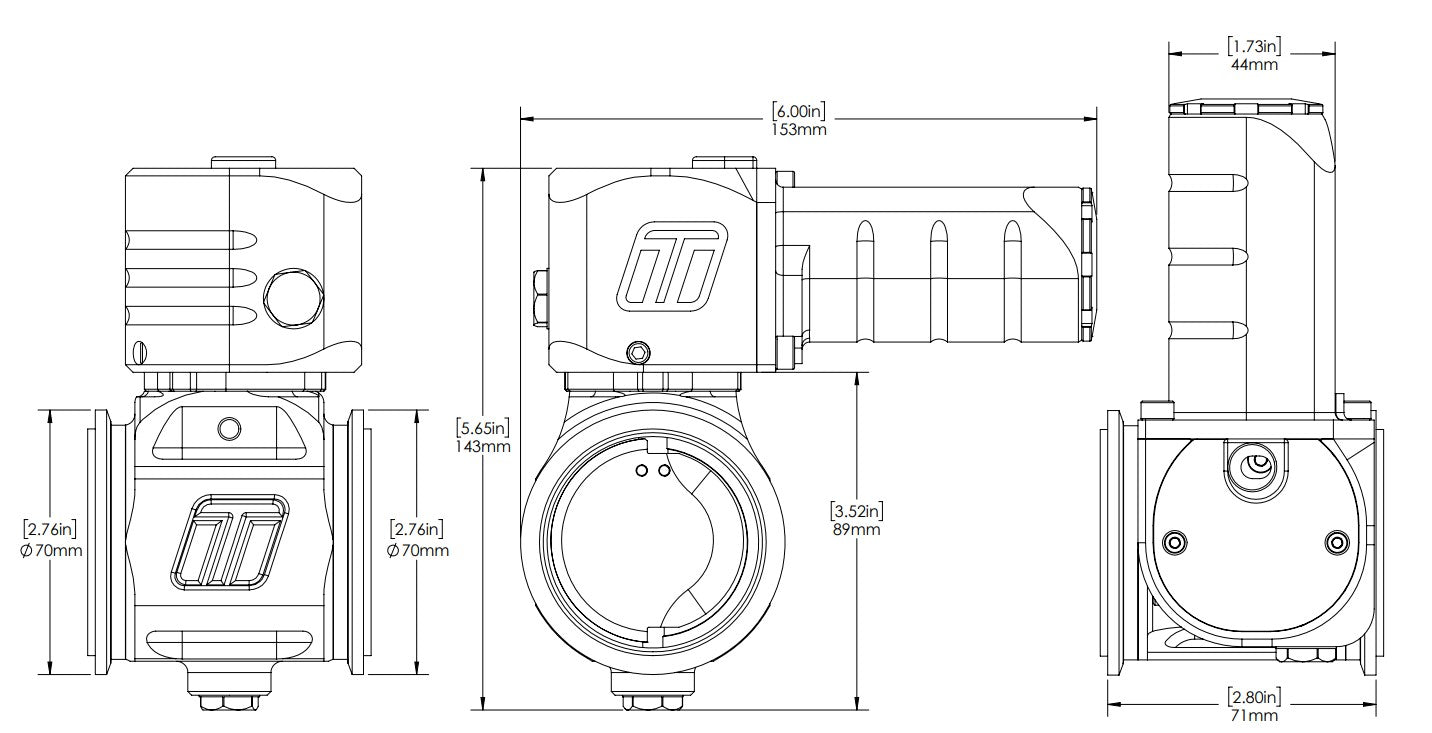 eBG50 Electronic BoostGate 50 Charge Air Valve