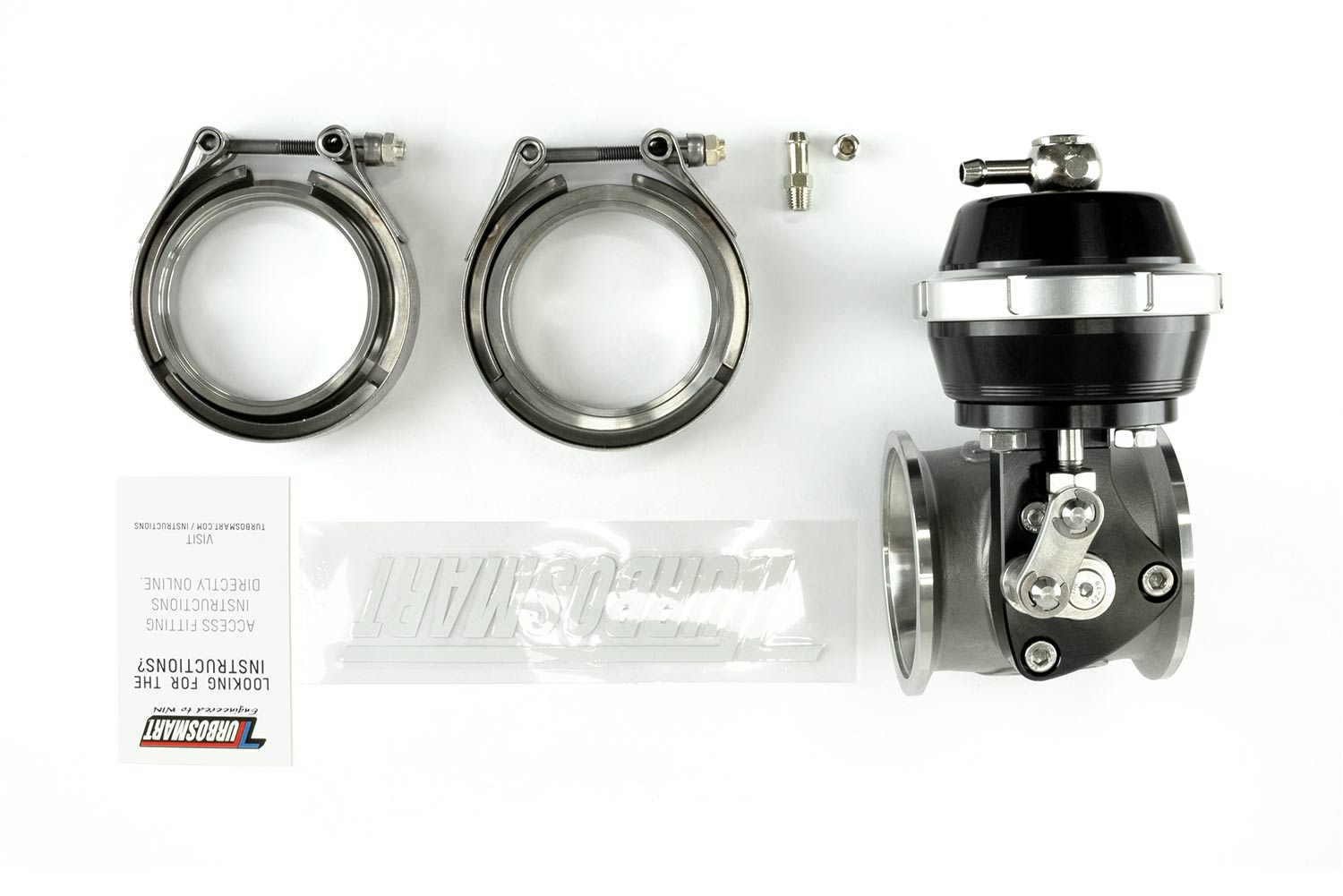 Pneumatic StraightGate50 (Vacuum-Based) 6 InHg External Wastegate (Black)