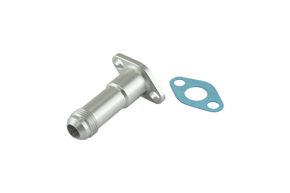 Turbosmart 38.1mm 10AN 75mm Extended Oil Drain - Silver