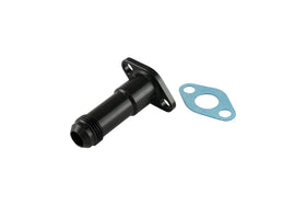 Turbosmart 38.1mm 10AN 75mm Extended Oil Drain - Black