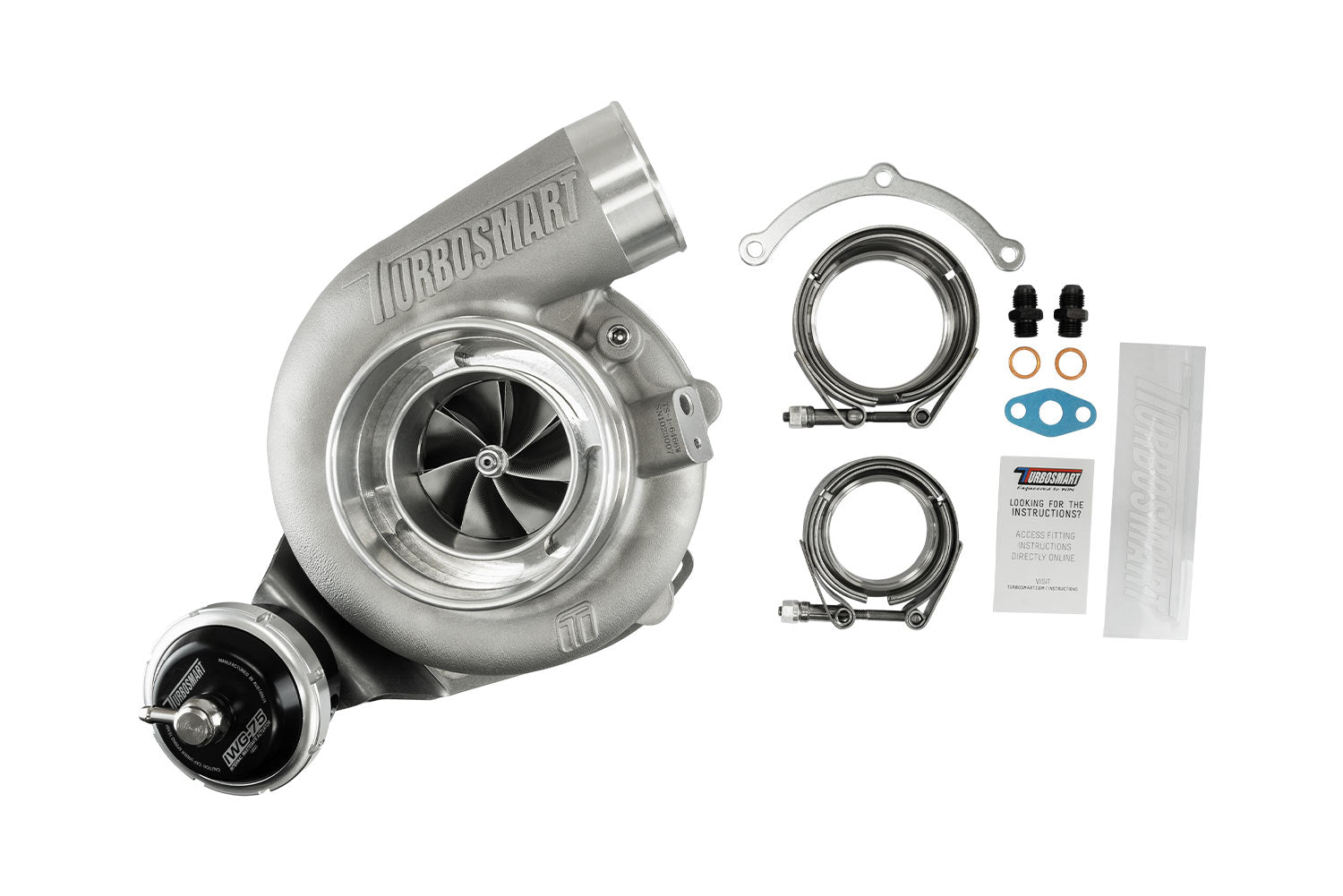 TS-2 Performance Turbocharger (Water Cooled) 6262 V-Band 0.82AR Internally Wastegated