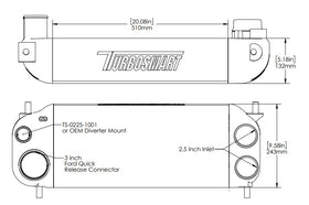 Turbosmart Ford F-150 2.7L/3.5L Ecoboost Performance Intercooler - Black - 0