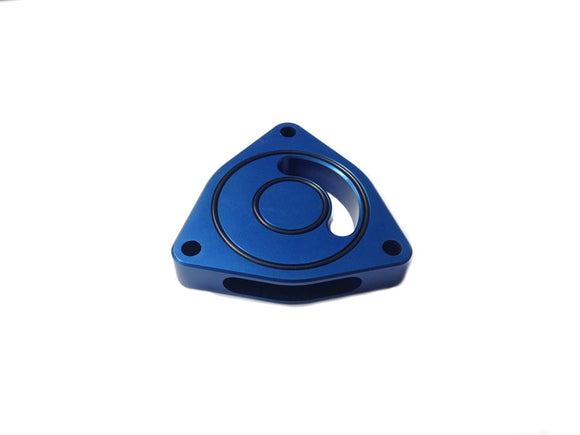 Torque Solution V2 Blow Off BOV Sound Plate (Blue) - Multiple Applications