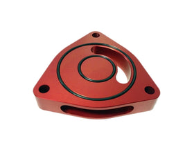 Torque Solution V2 Blow Off BOV Sound Plate (Red): Multiple Applications