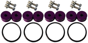 Torque Solution Billet Bumper Quick Release Kit Combo (Purple): Universal