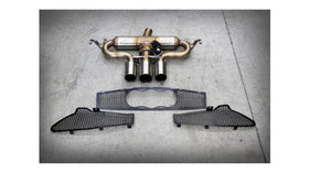 TUBI 4C THREE CENTRAL TIPS EXHAUST SYSTEM WITH EXCU AND GRIDS - 0
