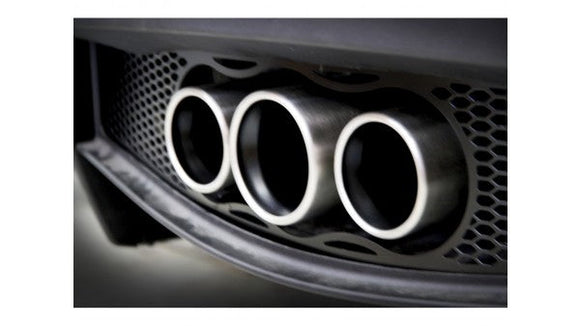 TUBI 4C THREE CENTRAL TIPS EXHAUST SYSTEM WITH EXCU AND GRIDS