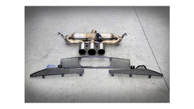 TUBI 4C THREE CENTRAL TIPS EXHAUST SYSTEM WITH EXCU AND GRIDS