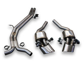 TUBI RS4 B9 GPF EXHAUST KIT WITH POLISHED OVAL TIPS