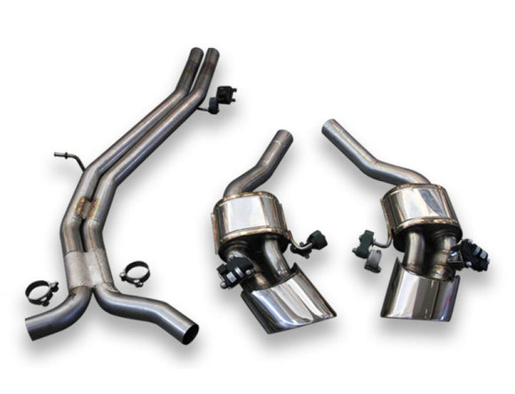 TUBI RS4 B9 GPF EXHAUST KIT WITH POLISHED OVAL TIPS