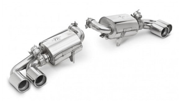 TUBI F430 DOUBLE MUFFLERS EXHAUST KIT w VALVE