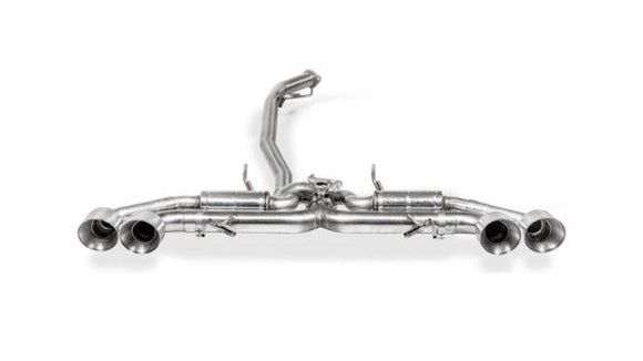 TUBI GT-R D76 EXHAUST AND TITANIUM TIPS w VALVE KIT for Y PIPE D76 OR D70