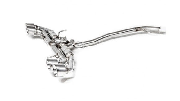 TUBI GT-R D76 EXHAUST AND TITANIUM TIPS w VALVE KIT for Y PIPE D76 OR D70