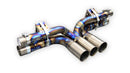 TUBI 991 GT3 CENTRAL STRAIGHT PIPES TITANIUM EXHAUST w 3 END TIPS-3