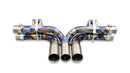 TUBI 991 GT3 CENTRAL STRAIGHT PIPES TITANIUM EXHAUST w 3 END TIPS-1