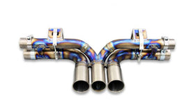 TUBI 991 GT3 CENTRAL STRAIGHT PIPES TITANIUM EXHAUST w 3 END TIPS