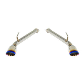 Remark 2017+ Infiniti Q60 Axle Back Exhaust w/Burnt Stainless Double Wall Tip - 0