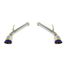 Remark 2017+ Infiniti Q60 Axle Back Exhaust w/Burnt Stainless Single Wall Tip-2