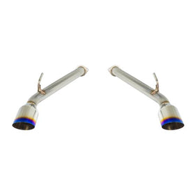 Remark 2017+ Infiniti Q60 Axle Back Exhaust w/Burnt Stainless Single Wall Tip - 0