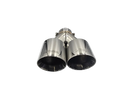 Xforce TWIN 4'ROUND ANGLE CUT DUAL WALL TIP 3'INLET RHS-2