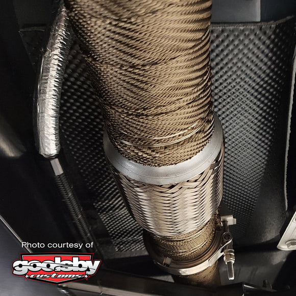 DEI Exhaust Wrap Kit - Pipe Wrap and Locking Tie - Titanium