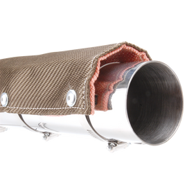 DEI Pipe Shield w/Stainless Steel Clamps - 4in x 12in - Titanium - 0