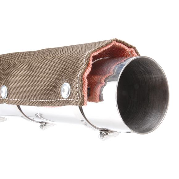 DEI Pipe Shield w/Stainless Steel Clamps - 4in x 12in - Titanium