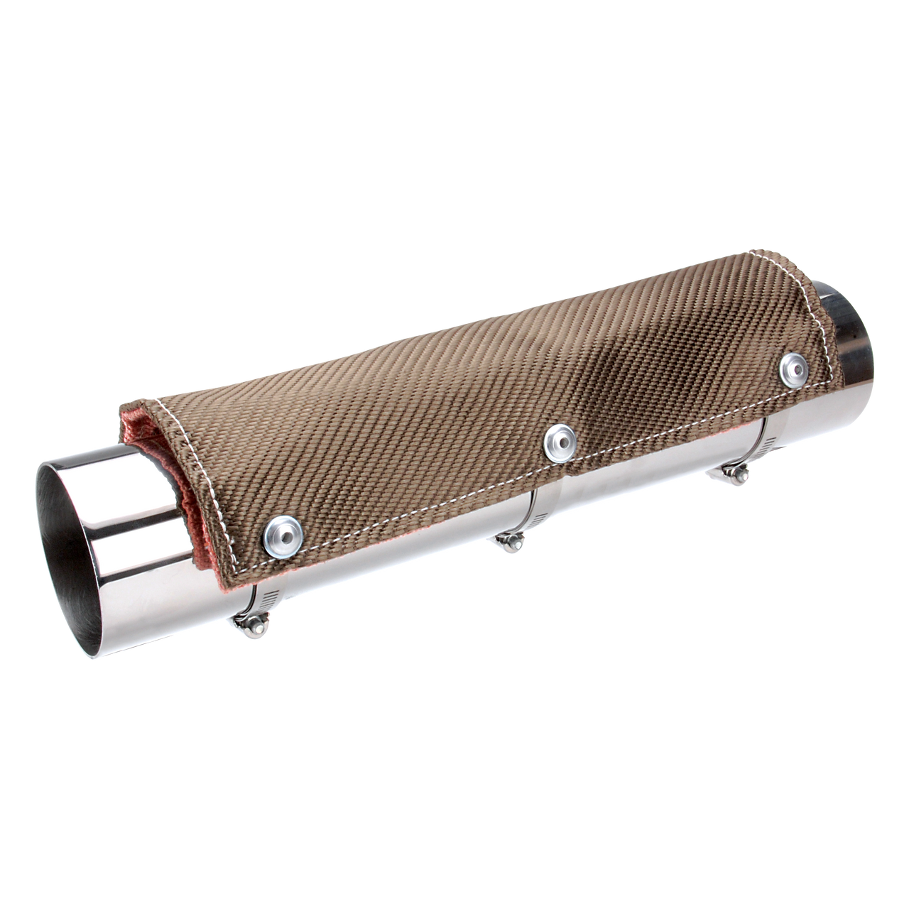 DEI Flex Pipe Shield 4in x 8in - Titanium - 0