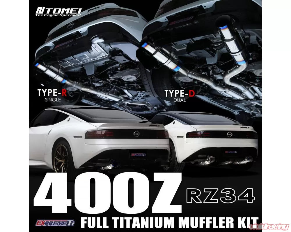 Tomei Expreme Full Titanium Muffler Kit Nissan 400Z RZ34 Type-D 2023+