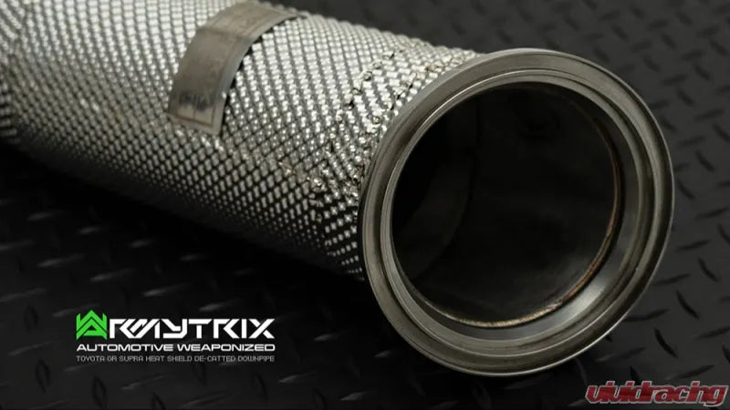 ARMYTRIX Heat Shielded High-Flow Performance Race Downpipe w/Cat Simulator Toyota Supra A90 | BMW 840i/840i xDrive G14/G15 2019+