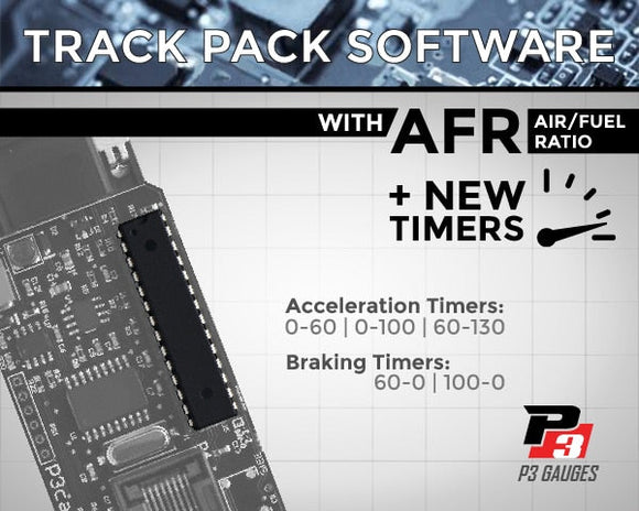 P3 Upgrade Chip - TRACK PACK software - P3 V2 Gauges | P3TPK