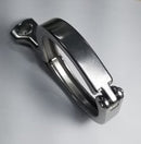 Ticon Industries 2.5in Stainless Steel Tri-Clover Clamp Heavy Duty Single Pin w/Silicone Gasket-1