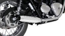 Remus 2017 Triumph Bonneville T100/T100 Black Tapered Chrome Slip On - Left & Right Side-1