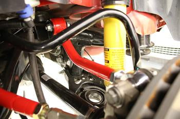 BMR 08-17 Challenger Upper Control Arms Single Adj. Rod Ends (Polyurethane) - Black Hammertone - 0