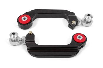 BMR 15-18 S550 Mustang Billet Aluminum Camber Links Adjustable (Poly/Rod ends) - Black Anodized