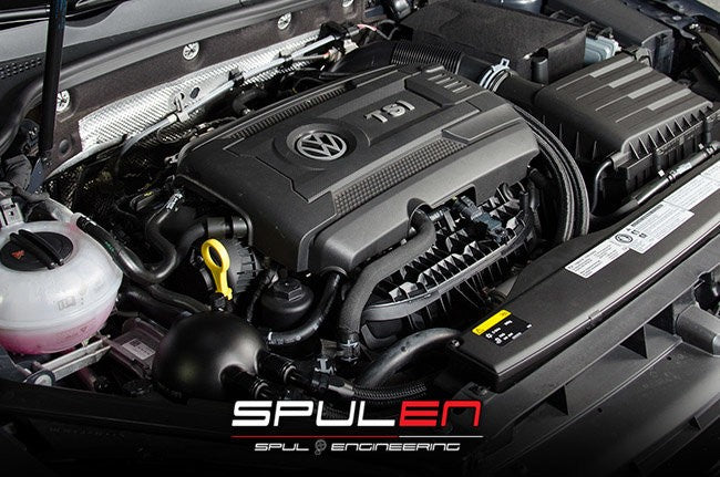 Spulen 1.8T and 2.0TSI Billet Spherical Catch Can Kit V2 - Black - 0
