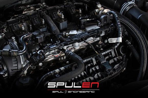 Spulen 1.8T and 2.0TSI Billet Spherical Catch Can Kit V2 - Black