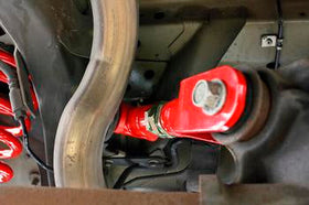 BMR 79-04 Fox Mustang Upper Control Arms On-Car Adj. w/ Spherical Bearings - Black Hammertone - 0