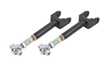 BMR 64-67 A-Body Upper Control Arms On-Car Adj. Rod Ends - Black Hammertone