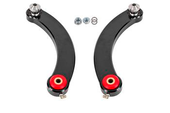 BMR 15-17 S550 Mustang Fixed Billet Aluminum Camber Link (Poly/Bearing) - Black - 0