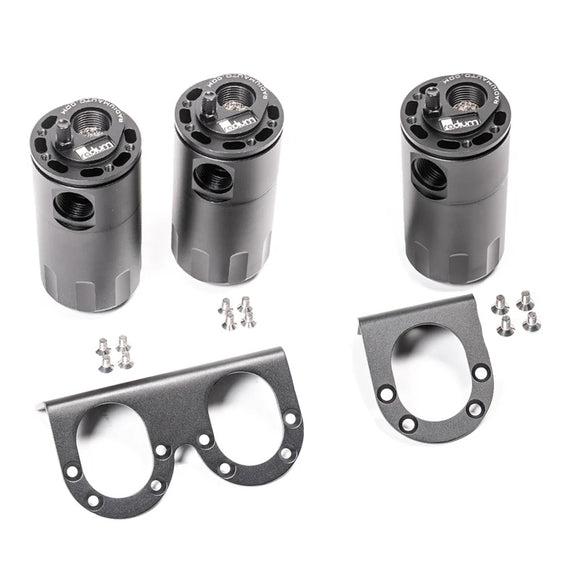 Radium Engineering Dual Universal Catch Can Kit - Fluid Lock