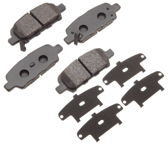 AKEBONO Pro-ACT Ultra-Premium Ceramic Brake Pads Rear 2014-2018 Q50 Excluding Sports Package