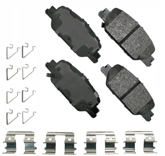 AKEBONO Pro-ACT Ultra-Premium Ceramic Rear Brake Pads 2017-2025 Honda CR-V