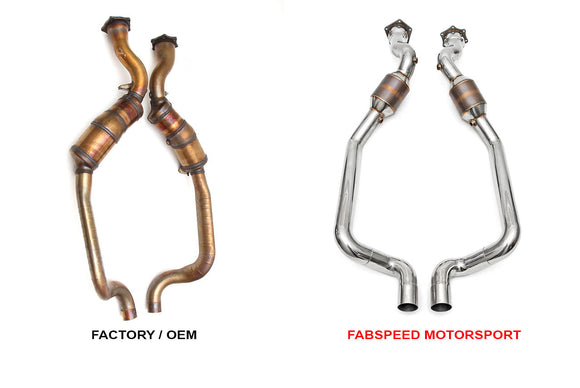 Fabspeed Porsche 970 Panamera Turbo / Turbo S Primary Sport Catalytic Converters (2010-2016)