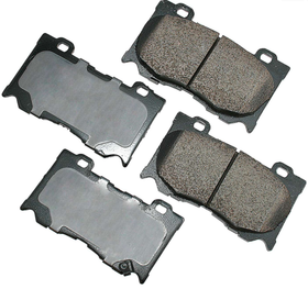 Akebono OEM Brake Pads, Sport Model w/ Akebono Calipers, Front - Nissan 370Z, Z / Infiniti G37 Q50 Q60 Q70 M37 M56 FX50