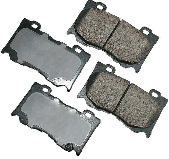 Akebono OEM Brake Pads, Sport Model w/ Akebono Calipers, Front - Nissan 370Z, Z / Infiniti G37 Q50 Q60 Q70 M37 M56 FX50
